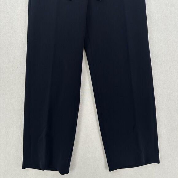 Theory Pants Womens Small Winszlee Admiral Wide Leg Navy Blue Minimal Career EUC - Picture 4 of 13